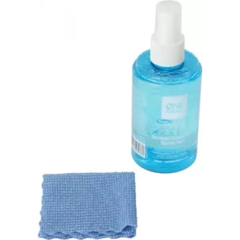 One For All CS4012 kit di pulizia schermo con spray 120ml e panno in microfibra