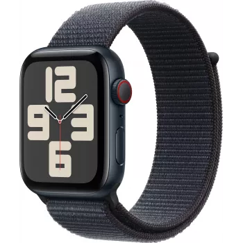 Apple Watch SE 2 GPS + Cellular 44mm, mezzanotte, Sport Loop (MRHC3ET/A)