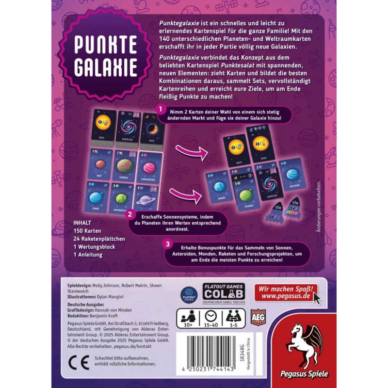 Custodia TPU PEGASUS Punktegalaxie per iPhone 11 - trasparente/nero