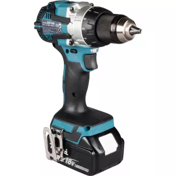 Makita DLX2592JX1 kit combinato 2 pezzi 18V LXT brushless con trapano avvitatore a percussione, avvitatore a impulsi, 2 batterie da 5,0Ah, caricabatterie rapido e valigetta Makpac