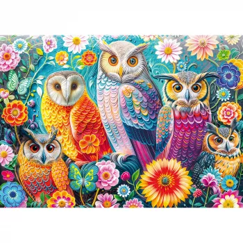 Schmidt Spiele Gufi e fiori puzzle 1000 pezzi