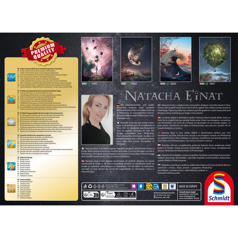 Schmidt Spiele Natacha Einat: Oltre l'orizzonte puzzle 1000 pezzi