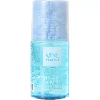 One For All CS4020 kit per la pulizia dello schermo con spray da 200 ml e panno in microfibra