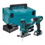 Makita CLX252SAJ set combinato a batteria 12V max CXT con trapano avvitatore DF333D, avvitatore a impulsi TD110D, 2 batterie da 2,0Ah, caricabatterie e valigetta Makpac