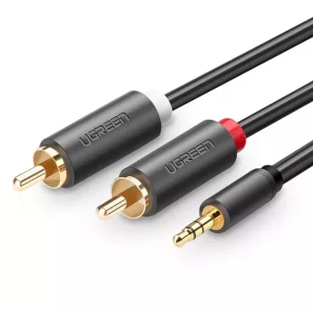 Ugreen cavo audio 2x RCA a 3,5 mm 1,5 m nero