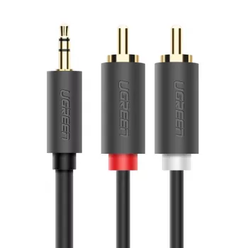 Ugreen cavo audio 2x RCA a 3,5 mm 1,5 m nero
