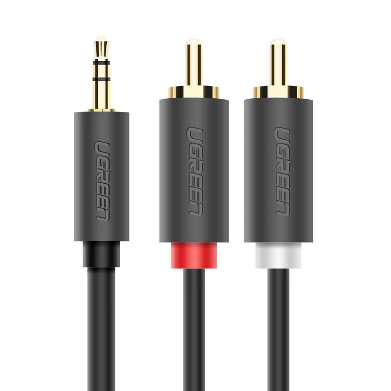 Ugreen cavo audio 2x RCA a 3,5 mm 1,5 m nero