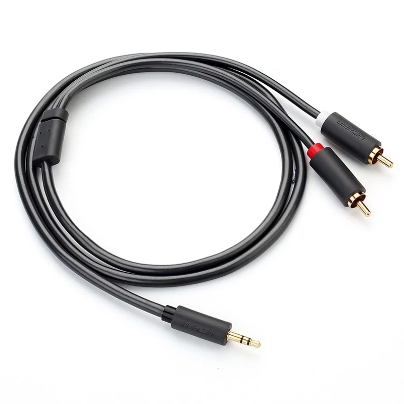 Ugreen cavo audio 2x RCA a 3,5 mm 1,5 m nero
