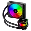 Rampage INFINITE V120 dissipatore CPU a liquido ARGB 120mm con display della temperatura, nero