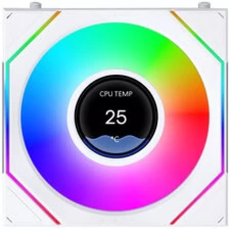 Lian Li UNI FAN SL-INF 120 FLEX Wireless ARGB Reverse Blade ventola da 120 mm, confezione da 3, bianco