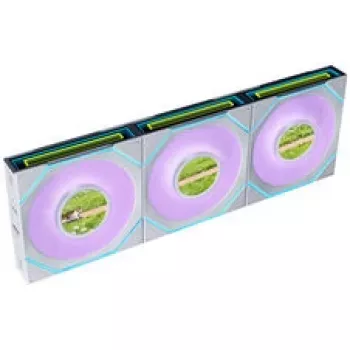 Lian Li UNI FAN SL-INF 120 FLEX Wireless ARGB Reverse Blade ventola da 120 mm, confezione da 3, bianco