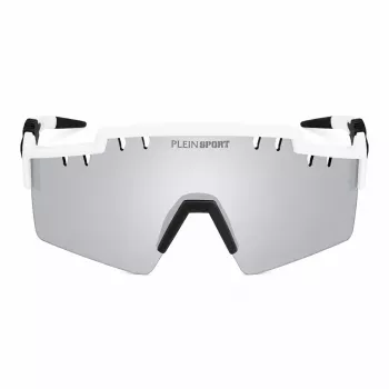 Philipp Plein Sport Occhiali da sole uomo SSP001-9905WW - Montatura nera, lenti grigie, 99mm