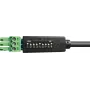 PureLink PureTools Cavo di controllo seriale RS-232, Phoenix 3 poli a connettore maschio DB9, 1m, pinout commutabile, nero