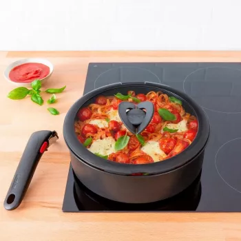 TEFAL Ingenio Coperchio da 16 cm in vetro temperato con pomello pieghevole L9846153