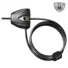 Master Lock Python Lucchetto a cavo regolabile 8417EURDPRO – 1,8 m acciaio intrecciato, nero, 2 chiavi