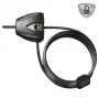 Master Lock Python Lucchetto a cavo regolabile 8417EURDPRO – 1,8 m acciaio intrecciato, nero, 2 chiavi