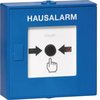 Hager RFM200D Trasmettitore di allarme wireless a pulsante per sistema di allarme Beka, bianco