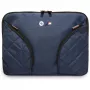 Custodia per laptop BMW in nylon 14 inch blu navy con logo in metallo e tasche per accessori