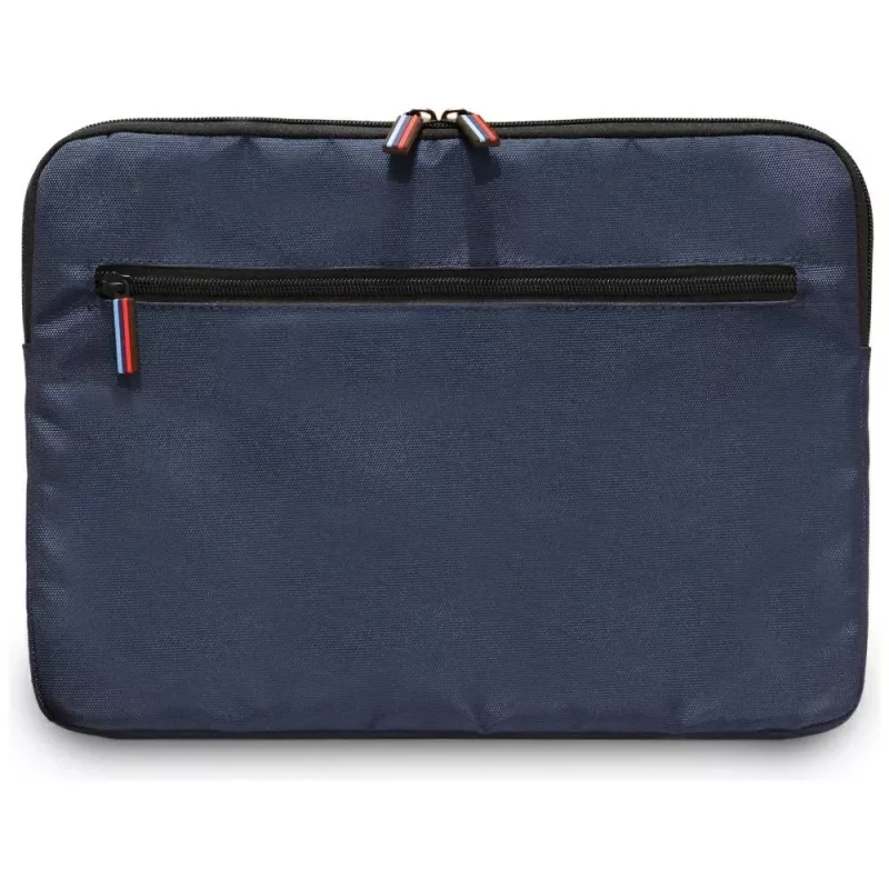 Custodia per laptop BMW in nylon 14 inch blu navy con logo in metallo e tasche per accessori
