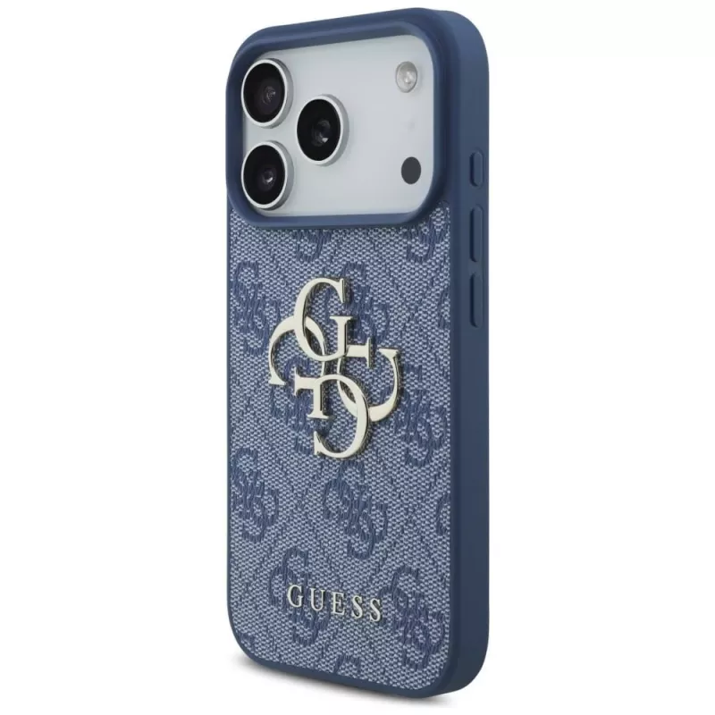 Custodia rigida GUESS 4G Big Logo per Apple iPhone 17 Pro / 18 Pro - blu