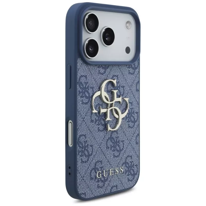 Custodia rigida GUESS 4G Big Logo per Apple iPhone 17 Pro / 18 Pro - blu
