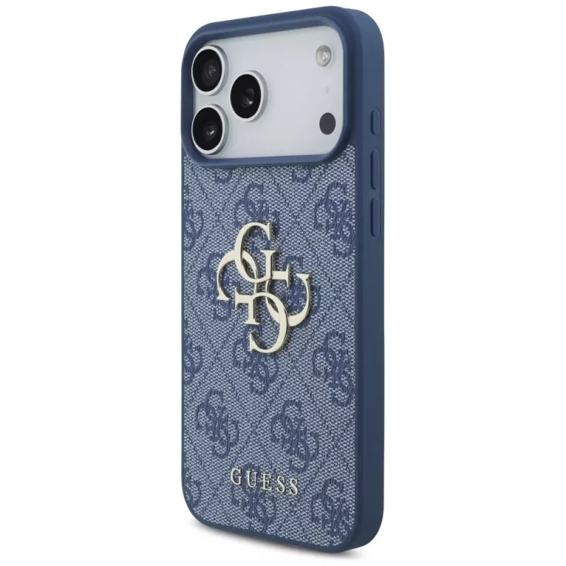 Custodia protettiva Guess 4G Big Logo per iPhone 17 Pro Max / 18 Pro Max - blu