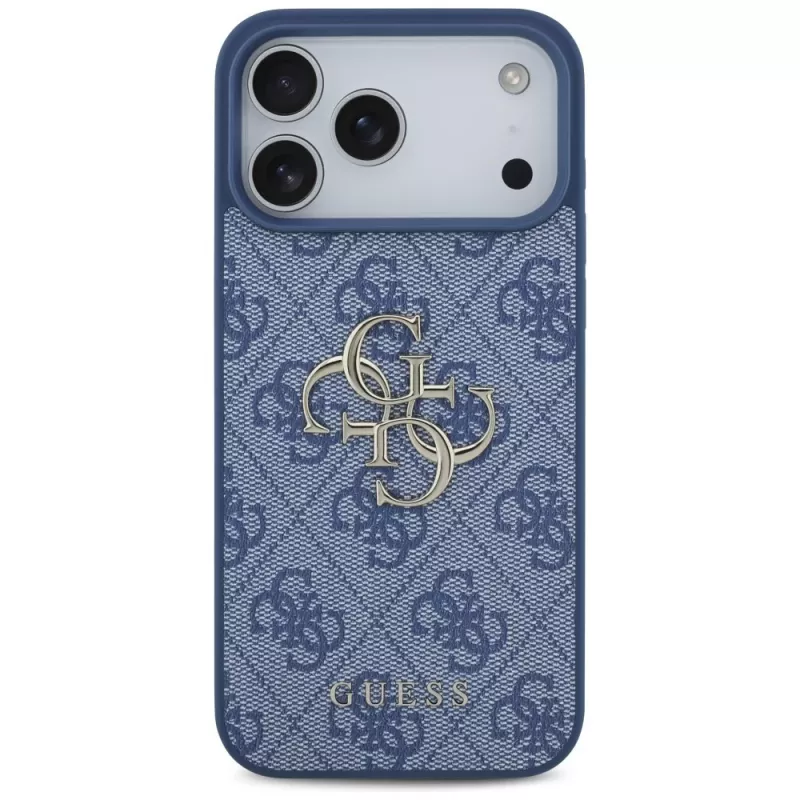 Custodia protettiva Guess 4G Big Logo per iPhone 17 Pro Max / 18 Pro Max - blu
