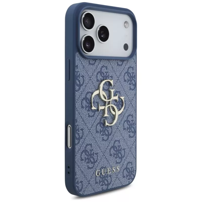 Custodia protettiva Guess 4G Big Logo per iPhone 17 Pro Max / 18 Pro Max - blu