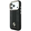 Guess 4G Stripe Round and Classic Logos custodia MagSafe per Apple iPhone 18 Pro / 17 Pro - nero