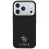 Custodia MagSafe Guess Saffiano Small 4G & Classic Logo per Apple iPhone 17 Pro Max / 18 Pro Max - nero