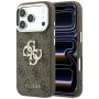 Cover posteriore GUESS 4G & Big Strass Logo per Apple iPhone 17 Pro Max / 18 Pro Max - Marrone