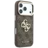 Cover posteriore GUESS 4G & Big Strass Logo per Apple iPhone 17 Pro Max / 18 Pro Max - Marrone
