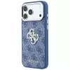 Custodia rigida GUESS 4G & Big Strass Logo per iPhone 18 Pro / 17 Pro - blu