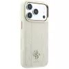 Custodia MagSafe Guess Stripe Peony 4G Logo per Apple iPhone 18 Pro / 17 Pro - beige