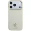 Custodia MagSafe Guess Stripe Peony 4G Logo per iPhone 18 Pro Max / 17 Pro Max - beige
