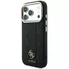Custodia MagSafe Guess Stripe Peony 4G Logo per iPhone 18 Pro Max / 17 Pro Max - nero