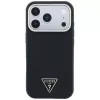 Custodia MagSafe Guess Kevlar Triangle Logo per iPhone 17 Pro / 18 Pro - nero
