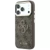 Custodia Guess 4G & Big Resin Logo per iPhone 17 Pro Max / 18 Pro Max - marrone