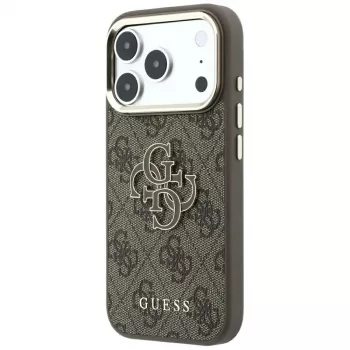 Custodia Guess 4G & Big Resin Logo per iPhone 17 Pro Max / 18 Pro Max - marrone