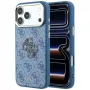 Custodia Guess 4G & Big Resin Logo per iPhone 17 Pro / 18 Pro - azzurro
