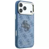 Custodia Guess 4G & Big Resin Logo per iPhone 17 Pro / 18 Pro - azzurro