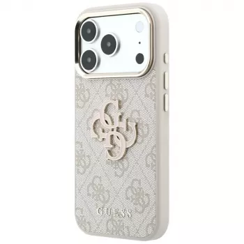 Custodia Guess 4G & Big Resin Logo per iPhone 17 Pro Max / 18 Pro Max - rosa