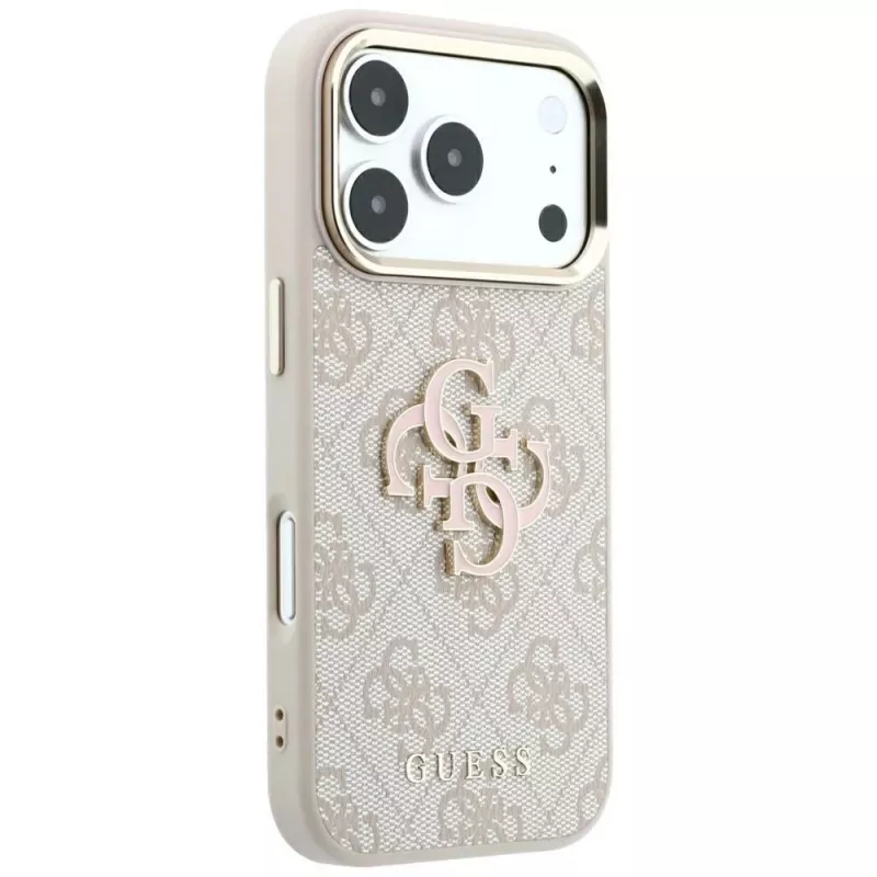 Custodia Guess 4G & Big Resin Logo per iPhone 17 Pro Max / 18 Pro Max - rosa