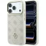 Custodia MagSafe Guess Peony 4G Small Logo per Apple iPhone 17 Pro Max / 16 Pro Max - beige
