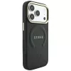 Custodia MagSafe Guess Saffiano Peony & Ring per iPhone 18 Pro Max / 17 Pro Max - nero