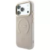 Custodia MagSafe Guess Saffiano Peony & Ring per iPhone 18 Pro / 17 Pro - rosa