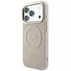 Custodia MagSafe GUESS Saffiano Peony & Ring per iPhone 18 Pro Max / 17 Pro Max - rosa