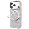Guess Ring Stand 360 4G Classic Logo custodia MagSafe per iPhone 18 Pro Max / 17 Pro Max - rosa