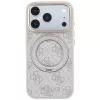 Guess Ring Stand 360 4G Classic Logo custodia MagSafe per iPhone 18 Pro Max / 17 Pro Max - rosa