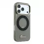 Guess IML Ring Stand 360 Script Metal Logo custodia MagSafe per iPhone 17 Pro / 18 Pro - nero